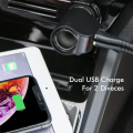 FLOVEME Dual USB Car Charger Digital Display GPS Adapter For Xiaomi Redmi Note 7 3.1A Quick Car-charger For iPhone 8 7 Chargers