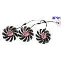 New 75MM T128010SU PLD08010S12H 3Pin 0.35A Cooler Fan Replacement For Gigabyte 7970 GTX 970 GAMING G1 Graphics Card Cooling