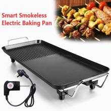 Aluminum Electric Grills Indoor Korean Bbq Grill Ceramic Smokeless Non-stick Less smoke Home Electric Barbeque Tools