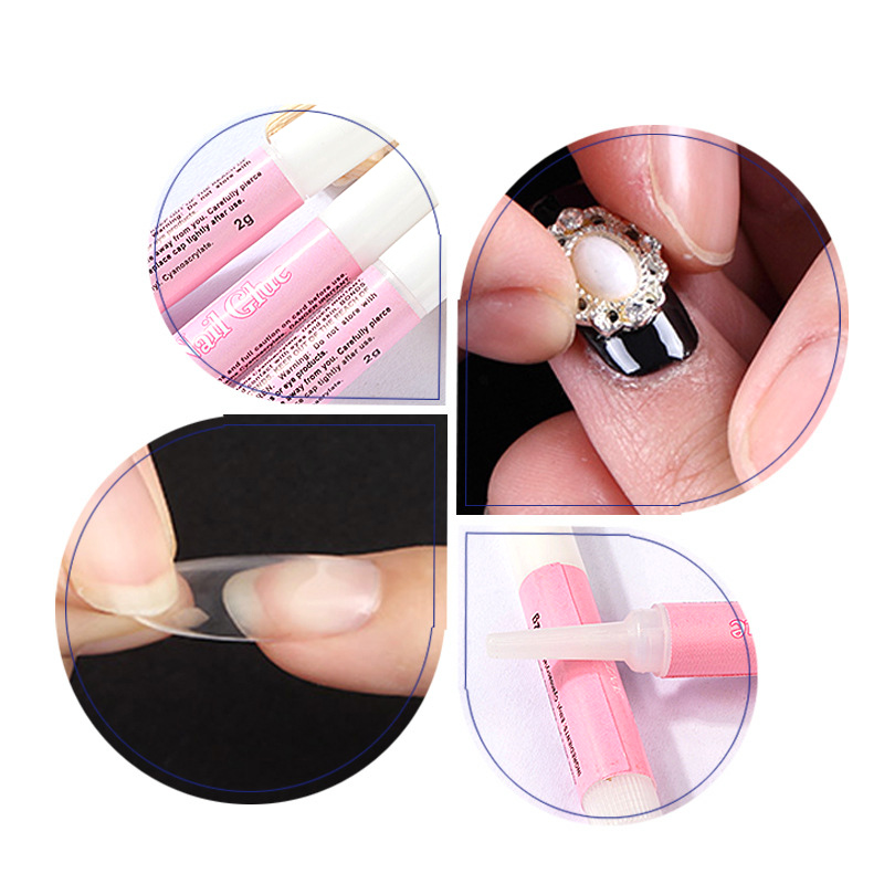 5/10 Mini Nail Glue Nail Adhesive Glue Fast-dry For UV Acrylic Manicure Nail Art Decoration Nail Gel False Nail Extension Glue