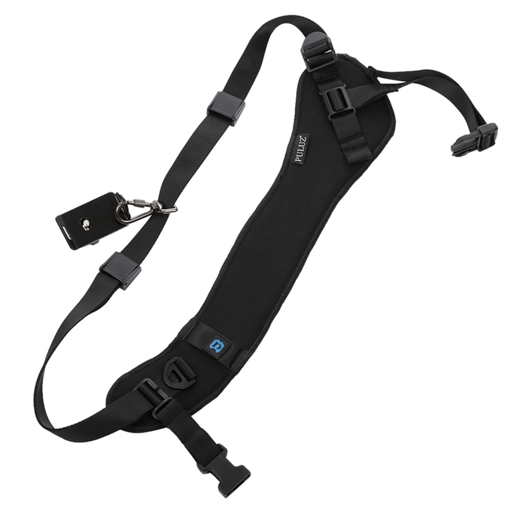 PULUZ SLR/DSLR Camera Strap Quick-Release Shoulder Belt Strap With Soft Pad 1/4" Metal Hook For Digital & Sports Action Camera