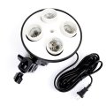 E27 Base Four Lamp Holder Light Bulb Use For Softbox Kit 4 in 1 For Photo Photography Studio