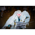 Beautiful white red cartoon feather angel wings Fashion show Displays wedding shooting props Cosplay game costume Catwalk model