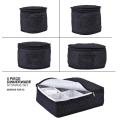 Salad Plate Box Dinnerware Storage Bag Round Plate Cup Felt Protectors Case For Cups Champagne Glass