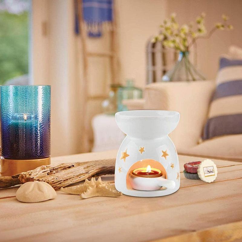 Mini candlestick aroma diffuser candle tota incense burner candle holder essential oil stove household decoration hollow candle