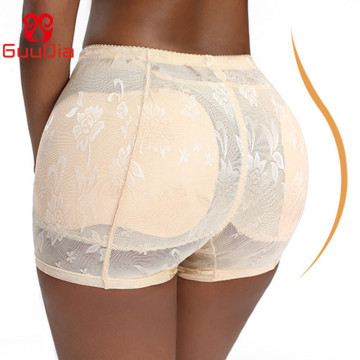 GUUDIA Hip Enhancer Butt Lifter Women Padded Panties Lace Push Up Body Shaper Bodysuit Shapers Tummy Control Panties Shapewear