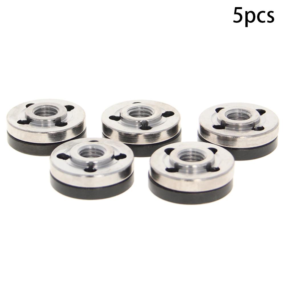 Hot 2~10pcs Various Models Angle Grinder Flange Iron Pressure Plate Fittings Lock Nut Round Clamp Power Tool For Angle Grinders