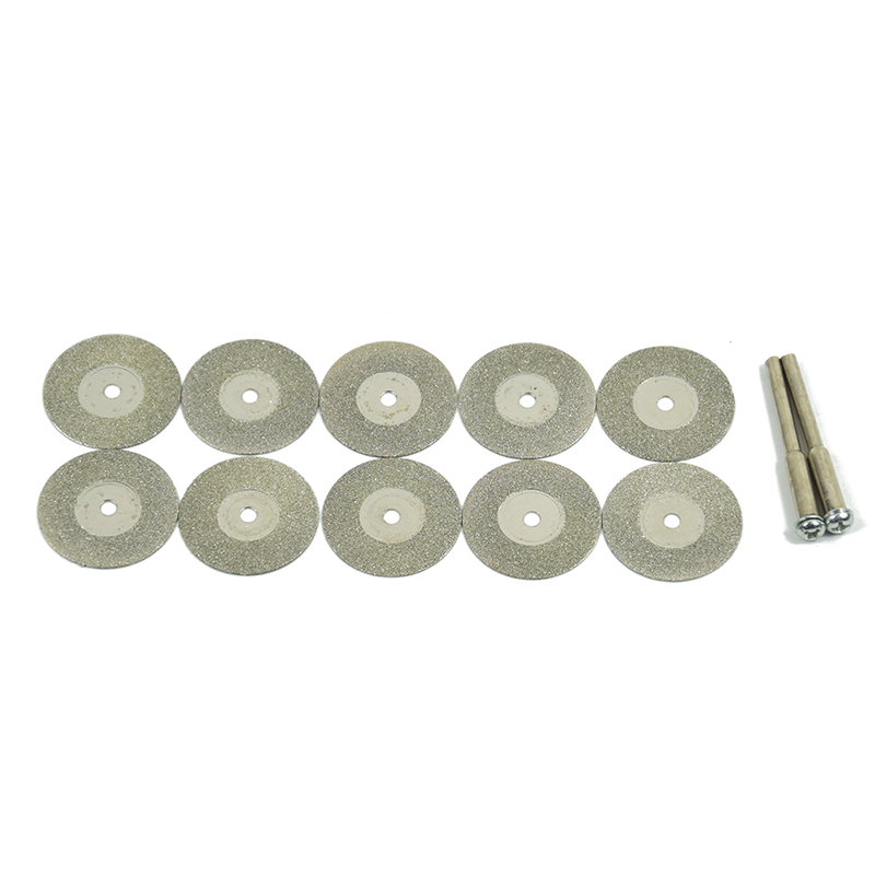 XCAN 10pcs 16-60mm Diamond Saw Blade Mini Diamond Grinding Wheel Circular Saw Blade for Cutting Jade Rotary Tool Mini Saw Blade