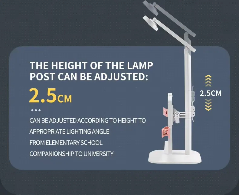 Eye-caring Rechargeable LED Desk Lamp
