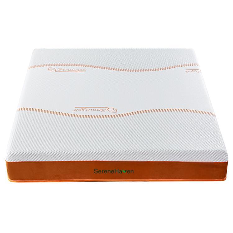 SereneHaven K02 antibacterial orthopedic foam mattress - Close-up of cashmere jacquard fabric, soft and skin-friendly for everyday sleep