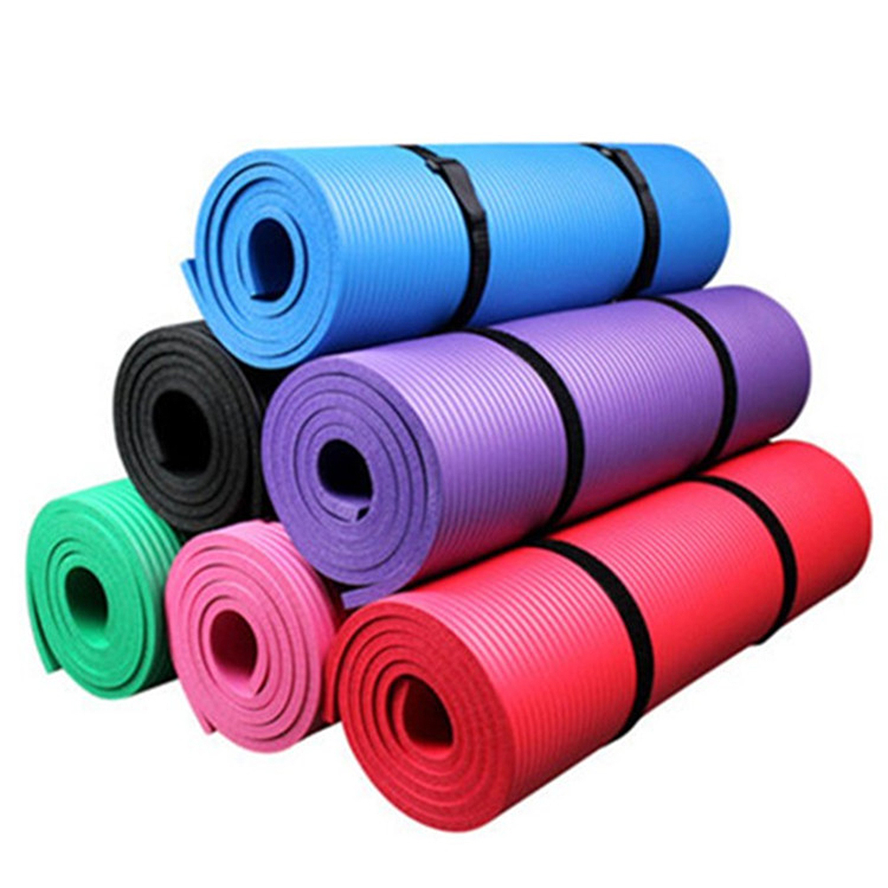 10mm Thick Yoga Mat Non-Slip Exercise Mat Pad with Carrying Strap and Mesh Bag for Home Gym Fitness Workout Pilates tapis sport