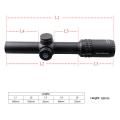 Vector Optics Gen2 Grimlock 1-6x24 BDC (MOA) Ballistic Reticle Rifle Scope Center Dot Illuminated CQB Riflescope .223 AR15 .308