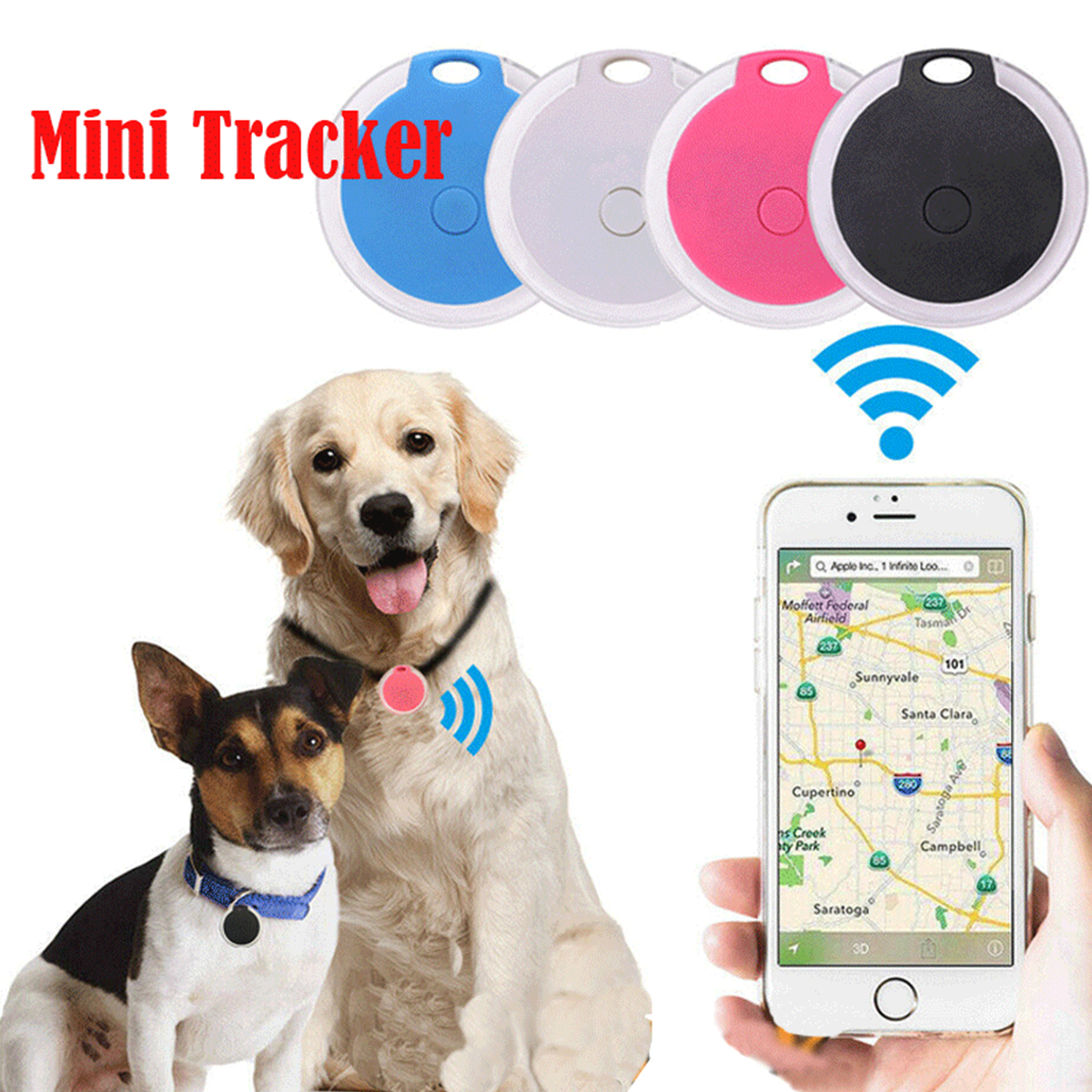 Portable Tracker Mini Locator Smart BT Anti-Lost Trackers Alarm Positioning Selfie For Pet Keys Wallet Bag Kids