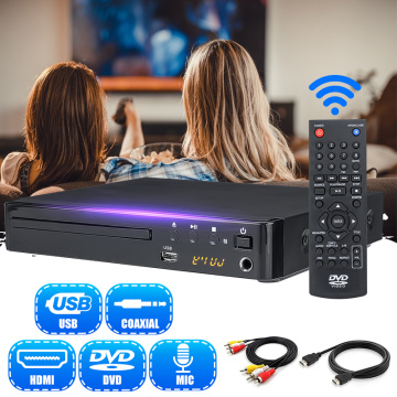 Home HD DVD Player Mini USB HDMI-compatible RCA EVD VCD DVD Player Region Free Multiple OSD Languages MP3 DIVX DVD CD RW Player