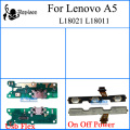 For Lenovo A5 L18021 L18011 USB Charger Charging Port Dock Connector Module Board On Off Power Button Keypad volume Flex Cable