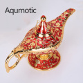 Aqumotic Good Alad Din's Lamp Teapot about 22cm Large Arab Wishing Parts Retro Aladin Style Home Decoration Style Craft Ornamen