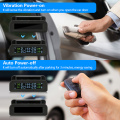 TPMS Car Tire Pressure Monitor System Automatic Brightness Control USB and Solar Charging Adjustable LCD Screen 4 Exter Sensor