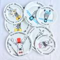 8 Inches Wholesale Ceramic Cartoon Animal Dinner Plates