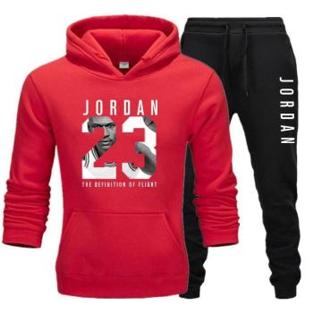 New Hot Brand Men's Pullover Hooded Autumn/Winter Men's Sets Hoodies +sweatpants Two Pieces Set Bodybuilding Tracksuit