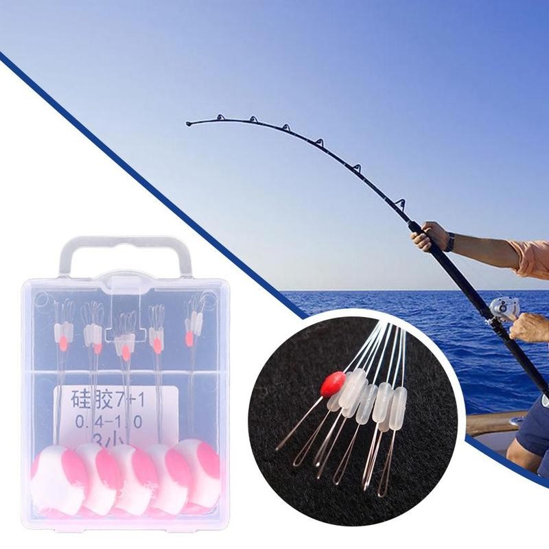 5packs/lot Fishing Float Space Beans Connector Fishing Line Mini Oval Floater Tackle Accessory