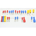 373Pcs 24value Assorted Insulated Electrical Wire Terminals Crimp Connector Spade Butt Ring Fork Set #4 to 1/4"