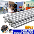 10pcs Low Temperature Easy Melt Aluminum Welding Rods Weld Bars Cored Wire 3.2mm Rod Solder for Soldering Machine