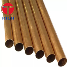 ASTM B111 UNS C44300 Brass Tube For Copper Tube Boiler