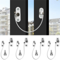 8Pcs Window Locks Child Safety Lock Protection Stainless Steel Window Limiter Baby Infant Security Child Proof Lock for Fridge
