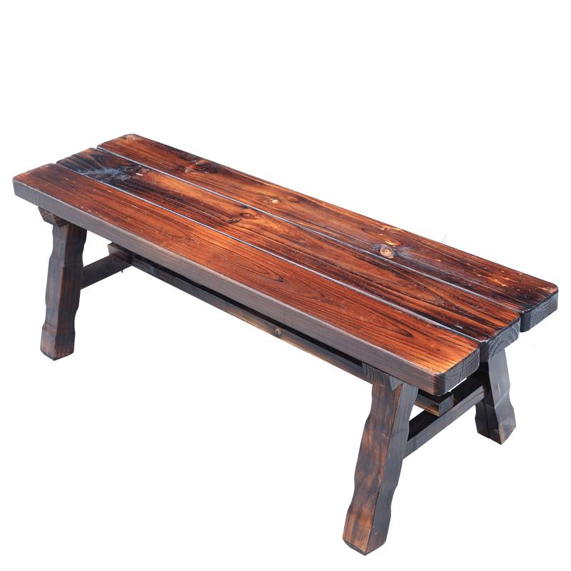 500 Solid Wood Park Bench Courtyard Anticorrosive Wood Back Park Chair Outdoor Bench Balcony Leisure Bench