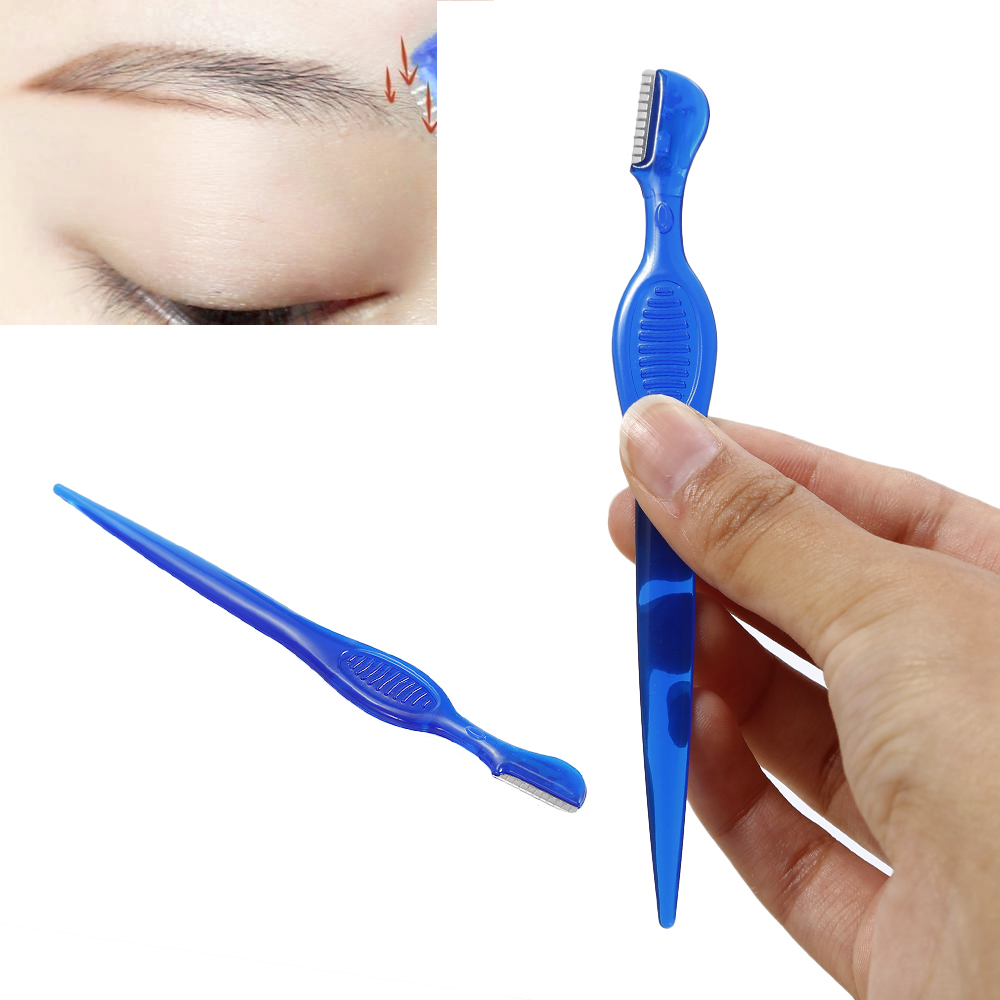 2019 New 1 / 5 / 10 /20pcs Women Face Razor Eyebrow Trimmers Blades Shaver Knife Blade Eye Brow Shaping Hair Remover Tool TSLM2