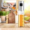 100mL Leakproof Stainless Steel Olive Oil Sprayer Kitchen Oil Spray Bottle Oil Dispenser Vinegar Seasoning Kettle Kitchen Tool