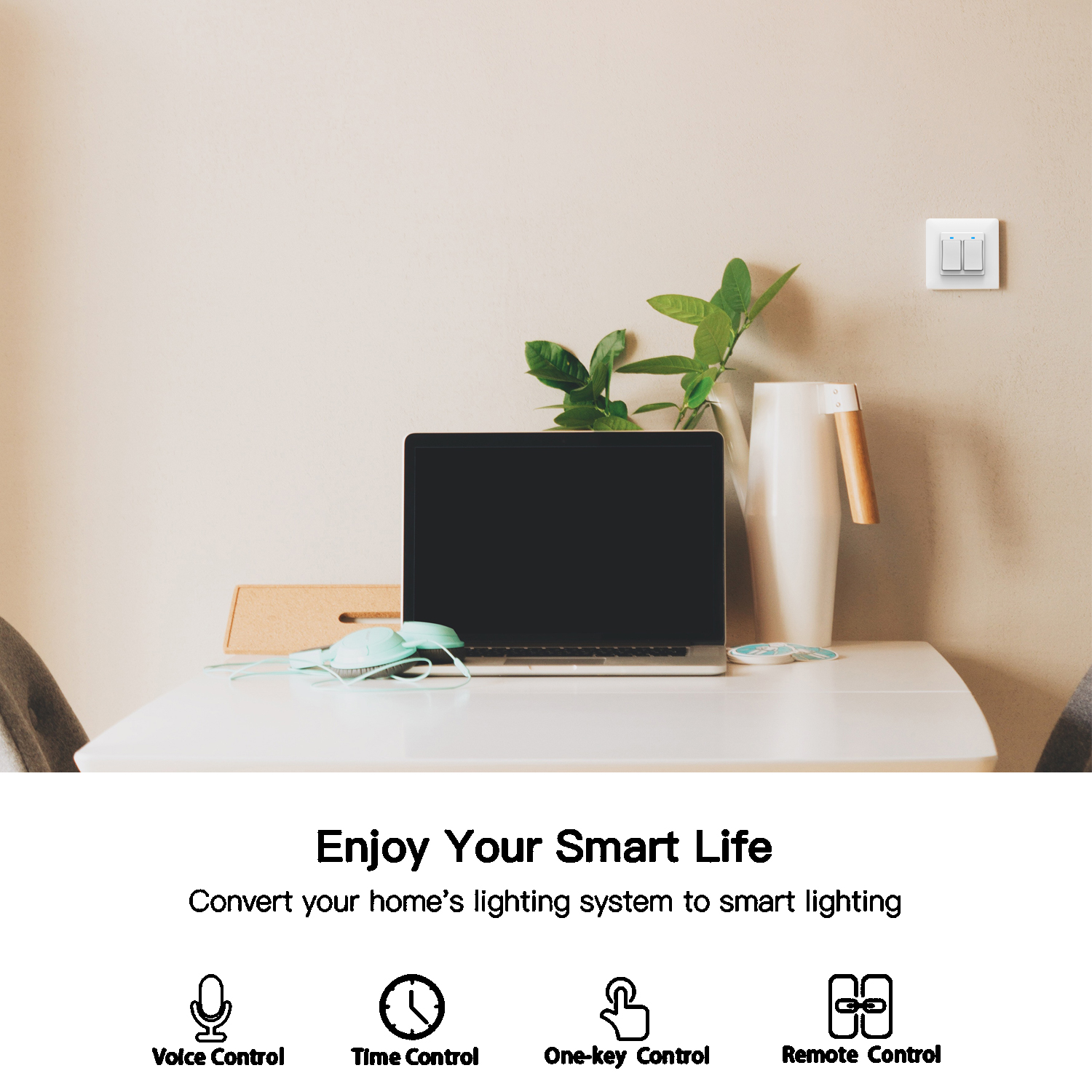 WiFi DE EU Smart Push Button Switch 2-Way Multi-control 1/2/3 Gang Detachable Smart Life Tuya App Work with Alexa Google Home