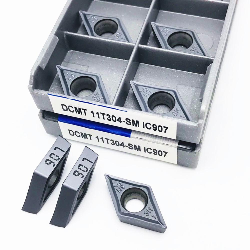 High quality DCMT11T308-SM IC907 IC908 external lathe tool DCMT11T304-SM IC907 IC908 carbide CNC lathe parts tool DCMT070204