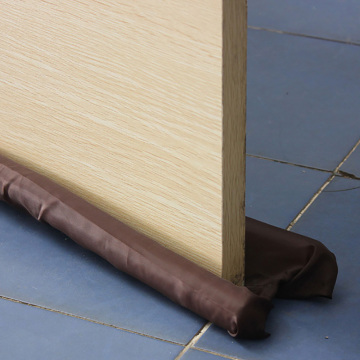 Hot Sale Brown Double Door Draft Stopper Dual Draught Excluder Air Insulator Windows Dodger Guard Energy Saving