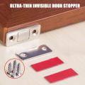 2Pcs/Set Ultra Thin Invisible Door Stopper Strong Door Closer Magnetic Door Catch Latch Magnet For Furniture Cabinet Supplies