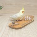 Parrot Bird Toy Wooden Mini Desktop Bowling Parakeet Intelligence Training Game L29K