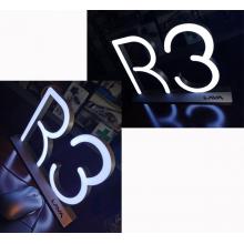 Countertop 3D letter light sign