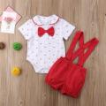 2PCS Set Baby Boy Clothes Girls Romper Infant Jumpsuit+Pants Shorts Kids Outfit