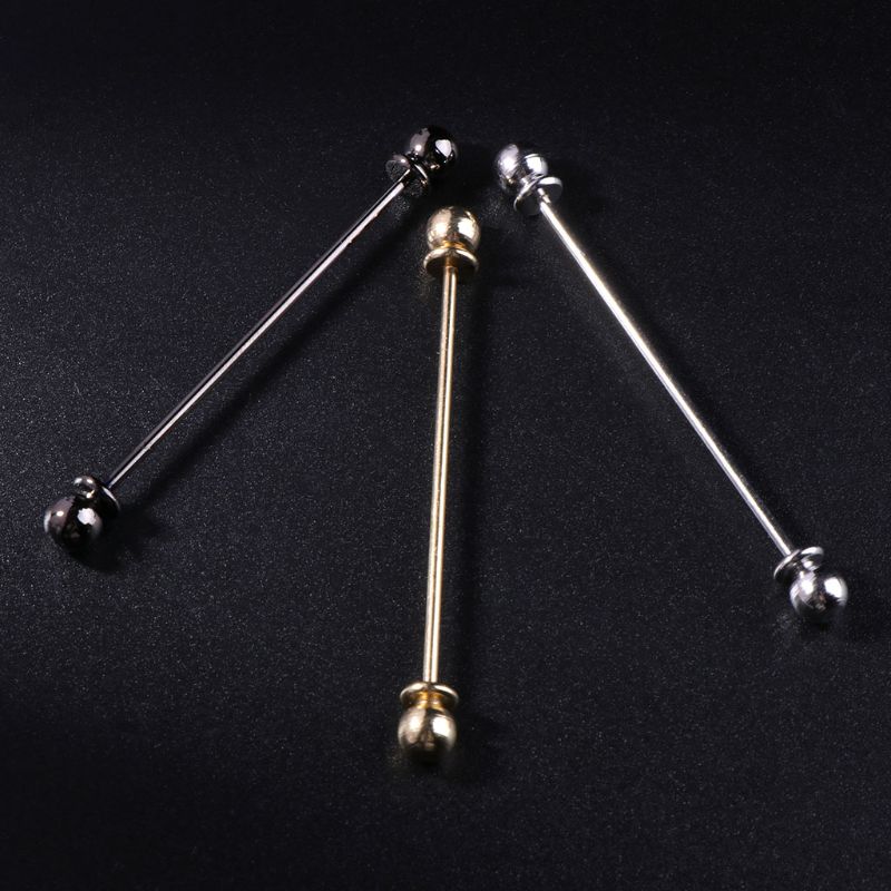 Men Shirt Pins Tie Clip Collar Clasp Luxury Business Wedding Brooch Bar Ornament