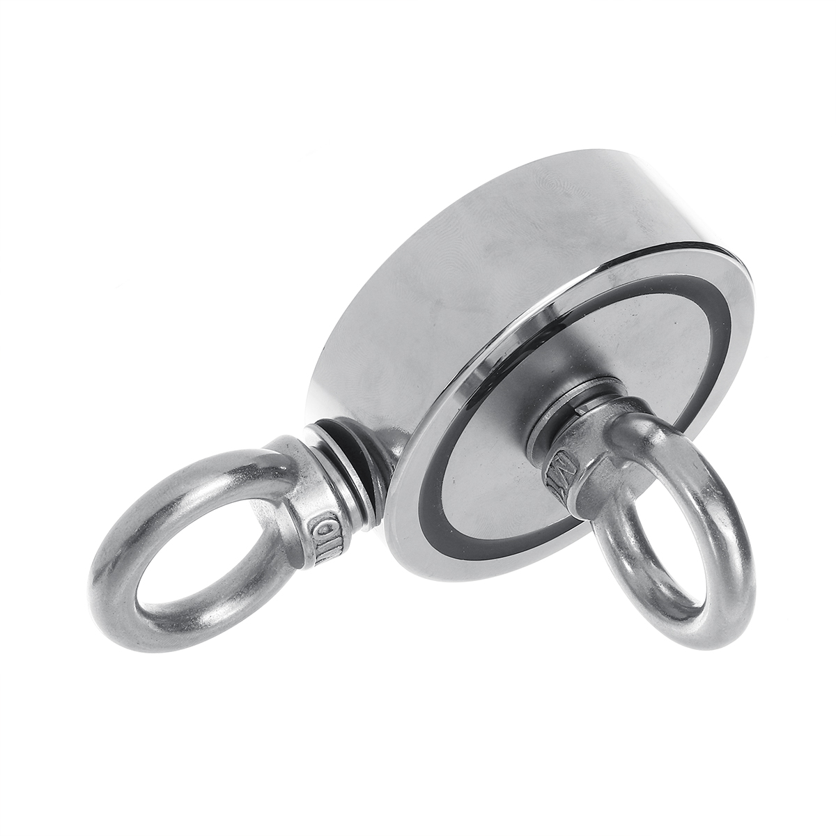 400KG/250KG/150KG Double Side Neodymium Recovery Magnet Hook Lifting Fishing Magnet Ring Salvage Retrieving Treasure