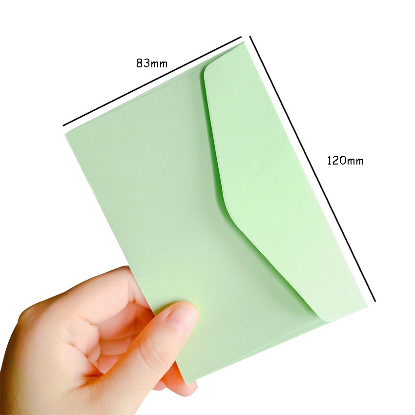 10pcs/lot 115mm*80mm DIY multifunction paper envelope candy color invitation greeting cards gift cover wallet window envelope