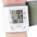 Automatic Digital LCD Display Wrist Blood Pressure Monitor Heart Beat Rate Pulse Meter Measure Sphygmomanometer White Carry