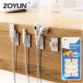 ZOYUN Electrical Wire Fitted Hooks Rails Data Cable Glands Winder Organizer Tie Mounts Home Storage Fixed Headset Organization