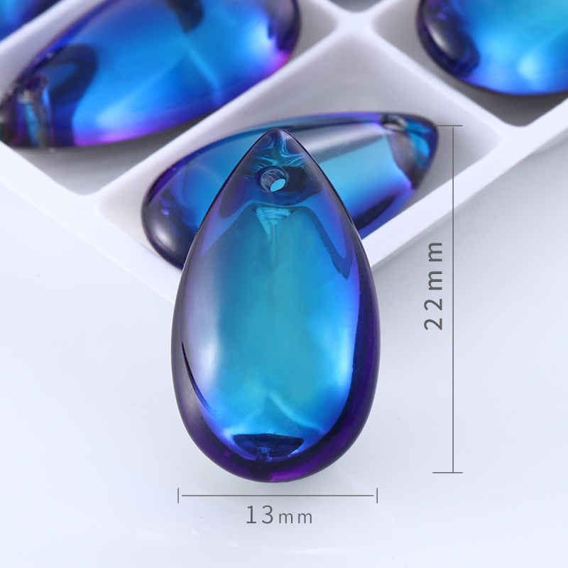 Drop Shape Glass Rhinestones Colorful Bracelets Accessories Pendant Rhinestones Crystals DIY Art Crafts Rhinestones