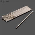 dophee 10Pcs Micro Drill Bit 1mm Straight Shank High Speed Steel Twist Drill Bits HSS Wood Drilling Tools Electric Power Tools