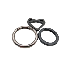 DIY alloy keychain spring clasp metal ring handmade