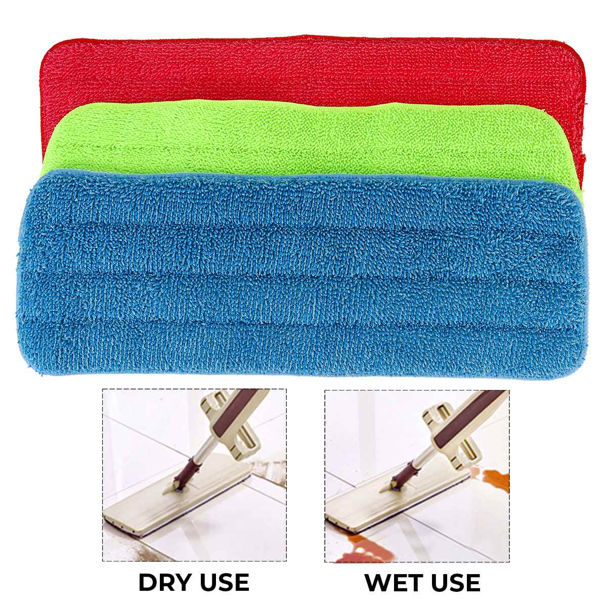 Home Cleaning Pad Coral Velet Refill Household Dust Mop Head Replacement Cleaning Cloth Cover Water Spraying Flat Dust dropship