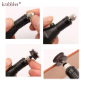 Leather Burnishing Tool Slicker Electric Pointed Head Leathercraft Set Burnisher for Dremel Leather Edge Rotary Polishing Tools