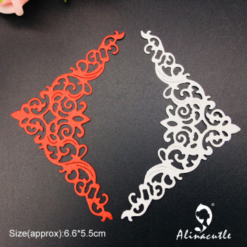 Die Cut Metal Cutting Die Vintage Lace Corner Scrapbooking Paper craft album Handmade Card Stencil Cutter Punch art cutter