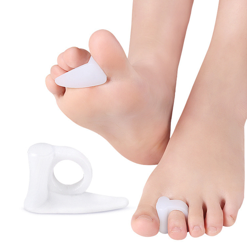 2pcs Big Toe Separator Bone Corrector Straightener Silicone Gel Foot Fingers Protector Bunion Adjuster Feet Massager Care Tool